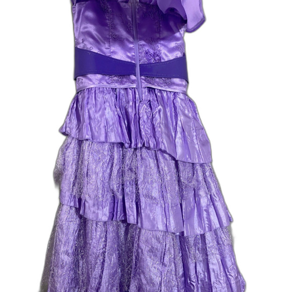 Disney Chasing Fireflies Descendents Mal Dress Girls Size 10 Halloween Costume - Picture 3 of 9